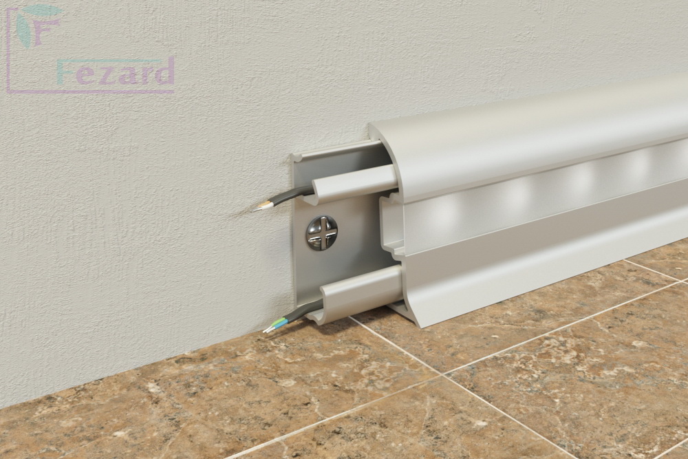 Алюминиевый плинтус Fezard ALP-C43-LED