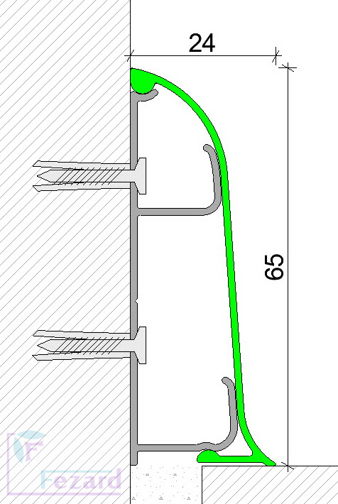 Схема монтажа плинтуса