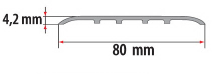 Порог(наличник) алюминиевый для пола Fezard AL-С80