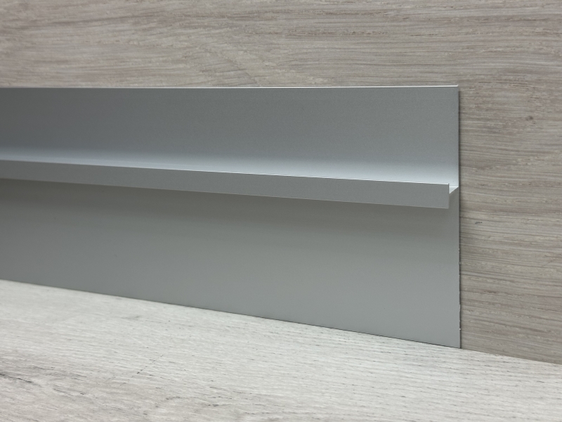 Встраиваемый  (скрытый) алюминиевый плинтус Fezard ALP-G70/40