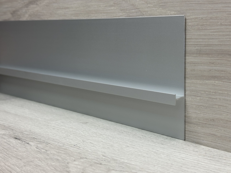 Встраиваемый  (скрытый) алюминиевый плинтус Fezard ALP-G70/40