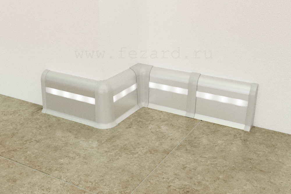 Алюминиевый плинтус Fezard ALP-C82-LED