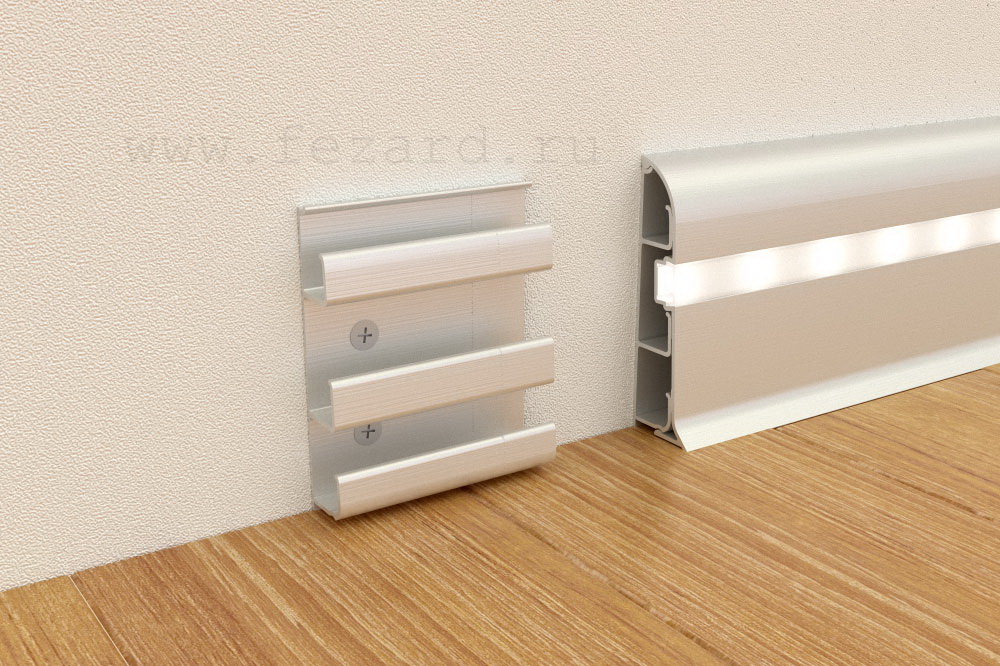 Алюминиевый плинтус Fezard ALP-C82-LED