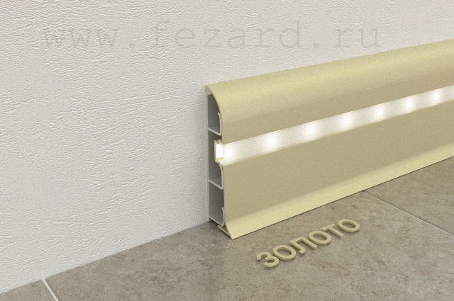Алюминиевый плинтус Fezard ALP-C82-LED